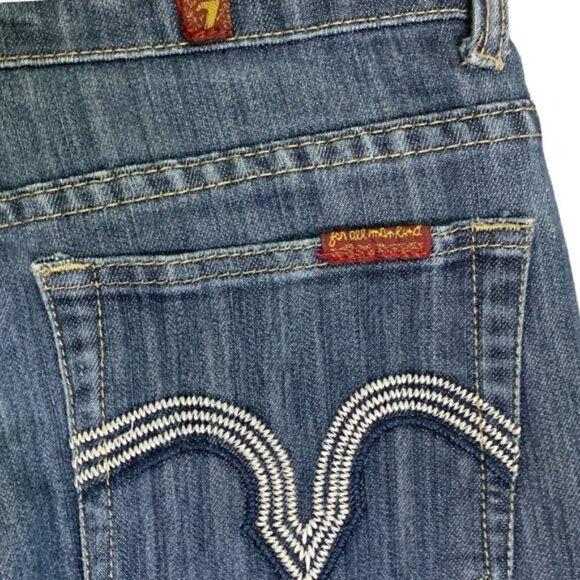 7 For All Mankind Low Rise Bootcut  Jeans - Picture 6 of 7